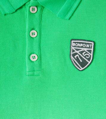 Elian logo cotton piqué polo shirt | Bonpoint