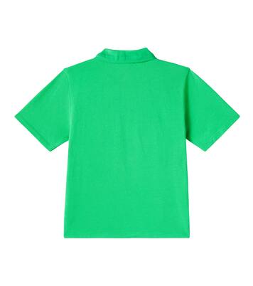 Elian logo cotton piqué polo shirt | Bonpoint