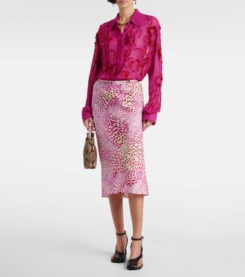 Bedruckter Midirock | Dries Van Noten