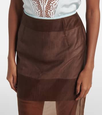 Midirock aus Chiffon | Jacques Wei