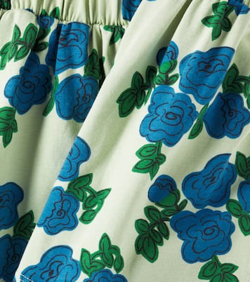 Floral cotton-blend skirt | Mini Rodini
