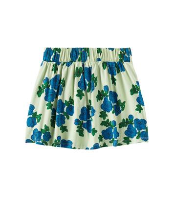 Floral cotton-blend skirt | Mini Rodini