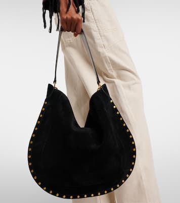 Schultertasche Oskan Soft Medium aus Veloursleder | Isabel Marant