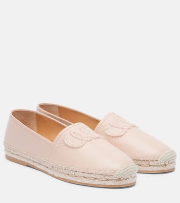 Isla logo leather espadrilles | Chloé