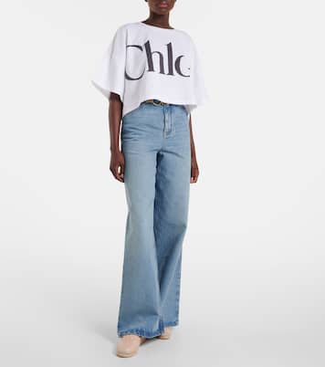 Isla logo leather espadrilles | Chloé