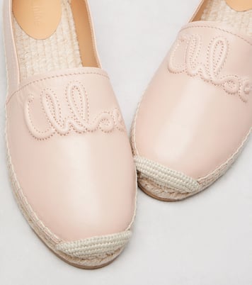 Isla logo leather espadrilles | Chloé