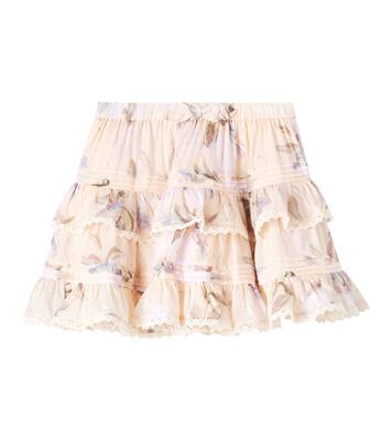 Cascadian floral tiered cotton skirt | Zimmermann Kids