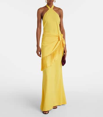 Meteora open-back crêpe cady gown | Taller Marmo
