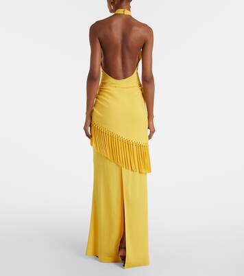 Meteora open-back crêpe cady gown | Taller Marmo