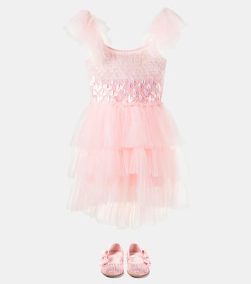 Verziertes Kleid Petal Party aus Tüll | Tutu Du Monde