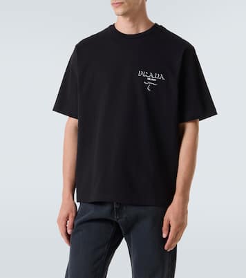 T-Shirt aus Baumwoll-Jersey  | Prada