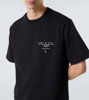 T-Shirt aus Baumwoll-Jersey  | Prada