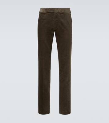Cotton corduroy slim pants | Ralph Lauren Purple Label