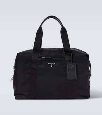 Re-Nylon leather-trimmed duffel bag | Prada