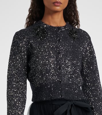 Verzierter Cropped-Cardigan | Erdem