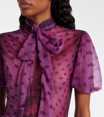 Bedruckte Schluppenbluse Elulo | Acne Studios