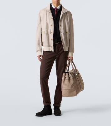 Wool, cashmere, and silk polo sweater | Brunello Cucinelli