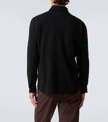 Wool, cashmere, and silk polo sweater | Brunello Cucinelli