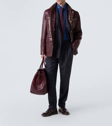 Leather Derby shoes | Brunello Cucinelli