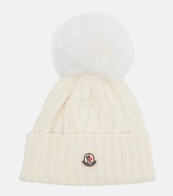 Cable-knit wool and cashmere beanie | Moncler