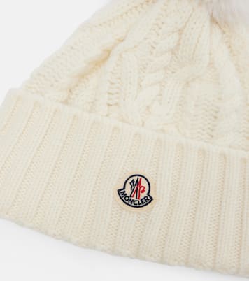 Cable-knit wool and cashmere beanie | Moncler