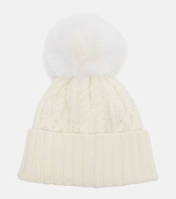 Cable-knit wool and cashmere beanie | Moncler