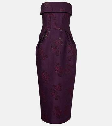 Afina floral brocade cocktail dress | Rebecca Vallance