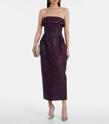 Afina floral brocade cocktail dress | Rebecca Vallance