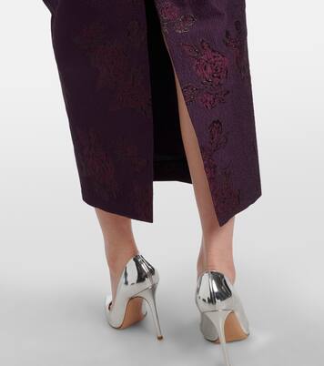 Afina floral brocade cocktail dress | Rebecca Vallance