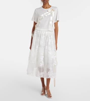 Midirock aus Tüll mit Pailletten | Simone Rocha