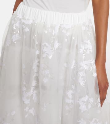 Midirock aus Tüll mit Pailletten | Simone Rocha