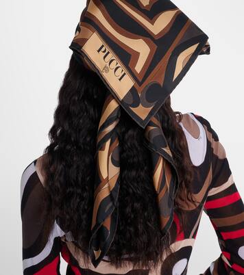 Labirinto silk twill scarf | Pucci