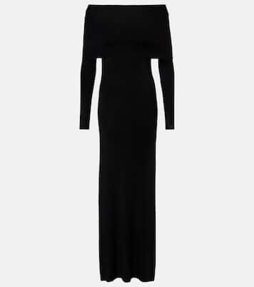 Off-shoulder maxi dress | Balenciaga