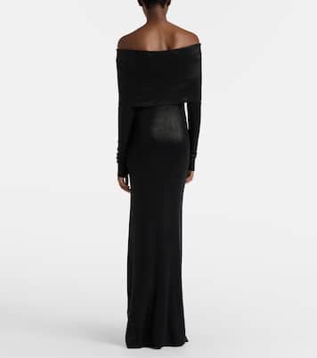 Off-shoulder maxi dress | Balenciaga