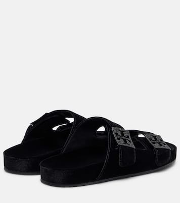 Mellow embellished velvet slides | Tory Burch