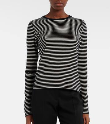 T-shirt Simone rayé en coton | Nili Lotan