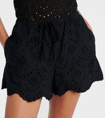 Cruse broderie anglaise cotton shorts | Poupette St Barth