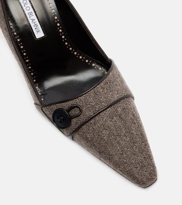 Lulumae 70 herringbone pumps | Manolo Blahnik