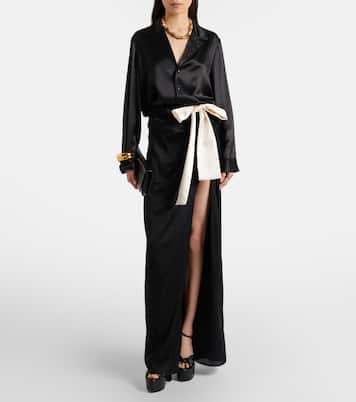 Plateausandalen Franciane 105 aus Leder | Saint Laurent