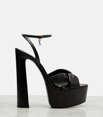 Plateausandalen Franciane 105 aus Leder | Saint Laurent