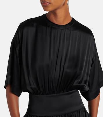 Maxikleid aus Satin | Toteme