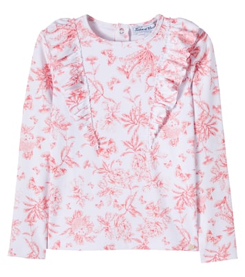 Floral ruffled rashguard top | Tartine et Chocolat