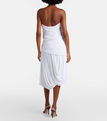 Chime asymmetric draped jersey midi dress | Christopher Esber
