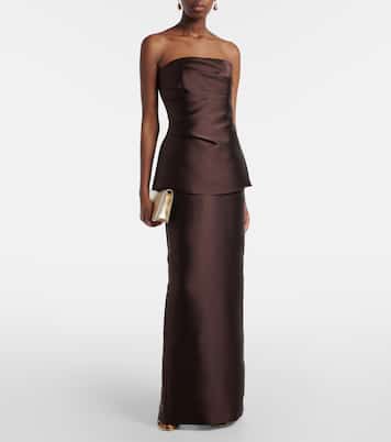 Lucille satin gown | Solace London