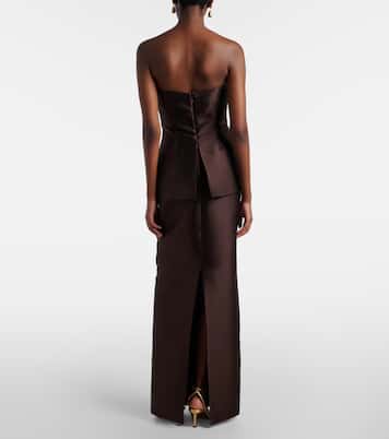 Lucille satin gown | Solace London