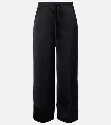 Satin wide-leg pants | Toteme