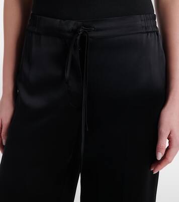 Satin wide-leg pants | Toteme