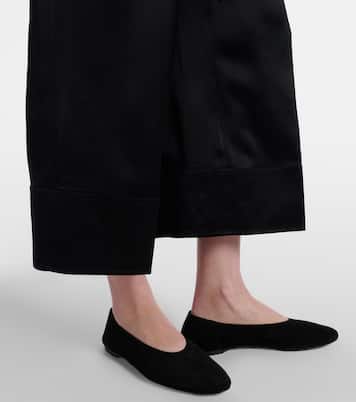 Satin wide-leg pants | Toteme