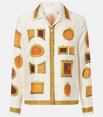 Chemise en soie à imprimé | Versace