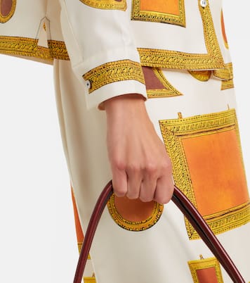 Chemise en soie à imprimé | Versace